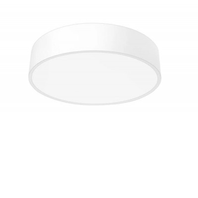 NATYO 3x23W, E27 Stropní přisazené svítidlo, kruh, těleso kov, povrch bílá, difuzor plast opál, pro žárovku 3x23W, E27, 230V, IP20, tř.1, rozměry d=400mm, h=100mm.