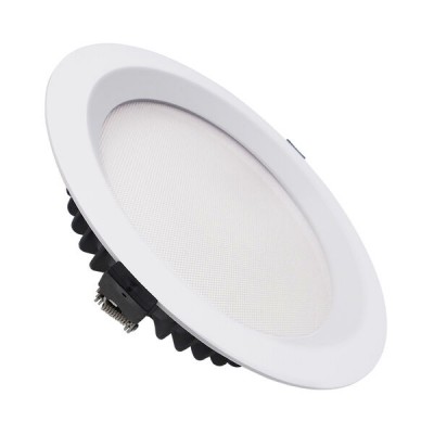 ESCO 24W, CCT Podhledové svítidlo, těleso kov, bílá, difuzor plast opál, LED 24W, 2335lm, přepínatelná CCT  teplota teplá 3000K, neutr 4000K, denní 6000K, Ra80, stmív DALI/PUSH, 230V, IP44, rozměry d=175mm, h=60mm