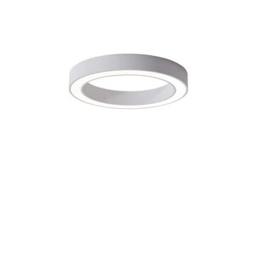 MANUA 60W CCT Stropní přisazené svítidlo, těleso hliník, povrch bílá, dif plast opál, LED 60W, 3600lm, nast. CCT teplá 3000K-neutrální 4000K, 230V, IP20, rozměry d=800mm, h=80mm.