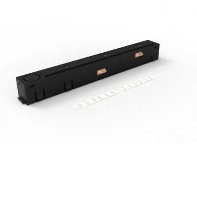 HOROS konektor Napájecí konektor pro magnetický systém, těleso kov, povrch černá, 48V.