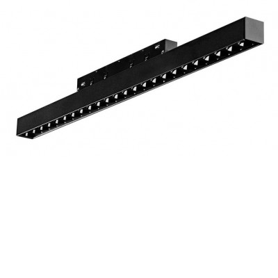 ZNAM 24W Bodové svítidlo do mag. systému, buňkové, těleso kov, povrch černá, LED 24W, 1520lm, neutrální 4000K, vyzař. úhel 55°, 48V, IP20, rozměry 436x40x23mm.