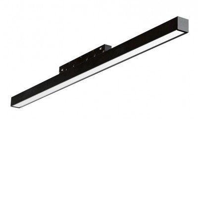 HILVER 20W DALI Svítidlo do mag. systému, těleso kov, povrch černá, difuzor plast opál, LED 20W, 1400lm, neutrální 4000K, stmív. DALI, vyzař. úhel 100°, 48V, IP20, rozměry l=905mm.