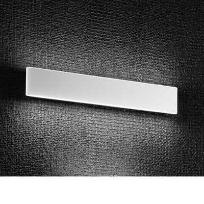PLANK Nástěnné svítidlo, těleso kov, povrch bílá mat, difuzor plast opál, LED 23W, 2530lm, teplá 3000K, 230V, IP20, rozměry 510x80x50mm, svítí nahoru/dolů.