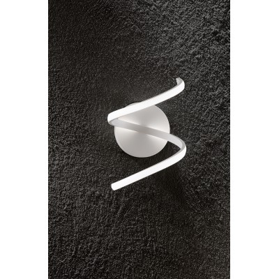 NEST Nástěnné svítidlo, těleso hliník, povrch bílá mat/chrom lesk, difuzor plast opál, LED 18W/1440lm, teplá 3000K/neutrální 4000K, 230V, IP20, rozměry 200x270x245mm.