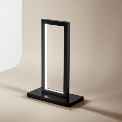 CROSS Stolní lampa, těleso hliník, povrch černá mat, difuzor plast opál, LED 23W, 1650lm, CCT přepín teplota teplá 3000K, neutrální 4000K, denní 6000K, 230V, IP20, rozměry 250x120x400mm.