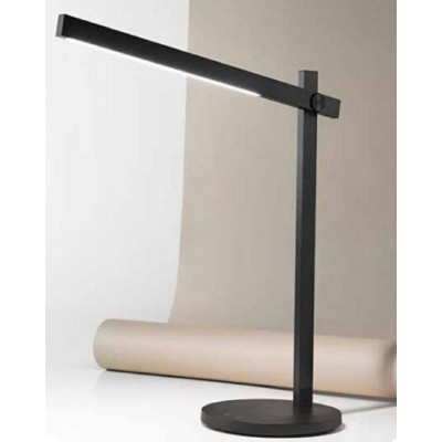 RULER Stolní lampa, nastav směr svícení, těleso kov, povrch černá mat, difuzor plast opál, LED 5W, 350lm, CCT přepín teplota teplá 3000K, neutrální 4500K, denní 6500K, srtmív, 230V, IP20, rozměry 760x410mm.