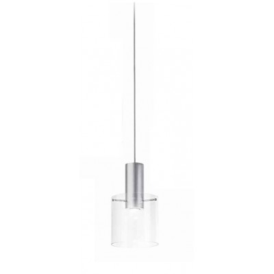 HUGO Závěsné svítidlo, záklanda hliník kartáčovaný, stínítko sklo čiré, pro žárovku 1x35W, GU10, 230V, IP20, d=200mm h=340mm, vč. závěsného kabelu l=1500mm, lze zkrátit.