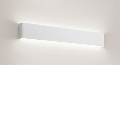 WAY Nástěnné svítidlo, těleso kov, povrch bílá mat, difuzor plast opál, LED 20W, 1800lm, teplá 3000K, 230V, IP20, rozměry 610x60x35mm, svítí nahoru/dolů