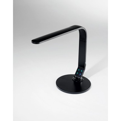LEG 8W, CCT, USB Stolní lampa, těleso plast, povrch černá, difuzor plast opál, LED 8W, 640lm, CCT přepín teplota teplá 3000K, neutr 4000K, denní 6500K, stmívač, 230V, IP20, 400x420mm, vč. USB nabíječky pro telefon