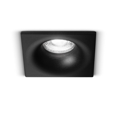 OASIS Stropní, podhledové svítidlo, těleso kov, povrch černá mat, pro žárovku 1X35W, GU10, 230V, IP20, rozměry 85x85mm, h=30mm.