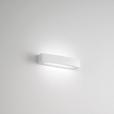BOW Venkovní nástěnné svítidlo, těleso hliník, povrch grafitově černá/bílá, plast opál, LED 12W, 371lm, teplá 3000K, 230V, IP54, rozměry 270x50x65mm, svítí nahoru/dolů.