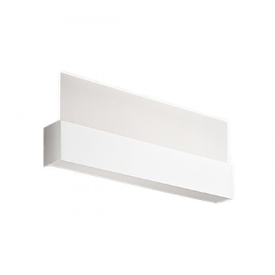 GHOST Nástěnné svítidlo, těleso hliník, povrch bílá mat, difuzor plast opál, LED 16W, 1315lm, CCT přepín teplota teplá 3000K, neutrální 4000K, denní 6000K, 230V, IP20, rozměry 420x160x54mm.