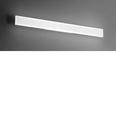 KANTE Nástěnné svítidlo, hliník, bílá, dif. plast opál, LED 16W, 1200lm, přepín. CCT teplá 3000K/neutr 4000K/denní 6000K, stmív. TRIAC., Ra80, 230V, IP20, rozměry 410x65x58mm, svítí nahoru/dolů.