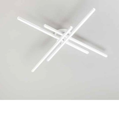 SYNCRO Stropní svítidlo, těleso kov, povrch bílá, dif plast opál, LED 58W, 4060lm, přepín CCT teplá 3000K-neutr 4000K-denní 6000K, stmív., Ra80, 230V, IP20, tř.1, rozměry 900x100x700mm.