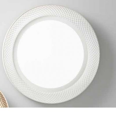 HIVE Stropní svítidlo, základna kov, povrch bílá mat, dif. plast opál, LED 40W, 3200lm, přepín. CCT teplá 3000K-neutr 4000K, stmív., Ra90, 230V, IP20, tř.1, rozměry d=500mm, h=76mm.