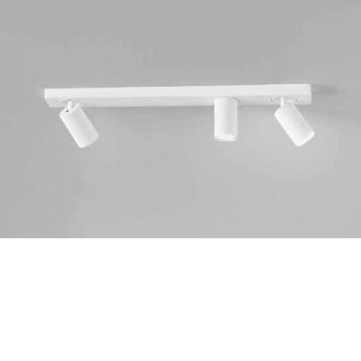 ODDY Nástěnné nebo stropní bodové svítidlo, nastav. směr svícení, těleso kov, povrch bílá, pro žárovku 3x50W, GU10, 230V, IP20, tř.1, rozměry 600x130x70mm.