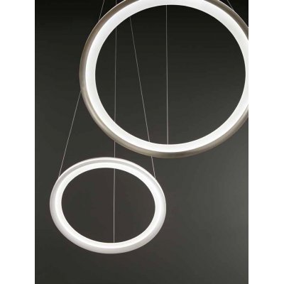 EDGE Závěsné svítidlo, lustr, těleso hliník, povrch bílá mat/šedá, dif plast opál, LED 66W/4620lm, 86W/6020lm, 98W/7840lm, teplá 3000K, Ra83, 230V, IP20, tř.1, rozměry dle typu, svítí nahoru/dolů.