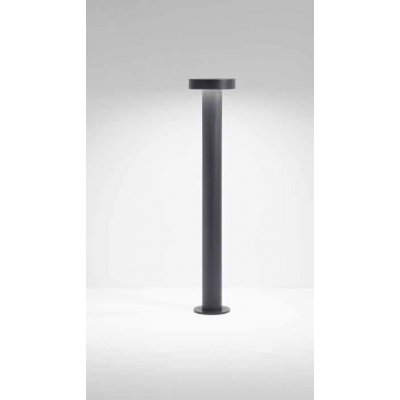 STOOL Sloupkové svítidlo, těleso hliník, povrch černá antracit/hnědá/zelená, dif. plast opál, LED 12W, 960lm, teplá 3000K, Ra90, 230V, IP65, tř.1, rozměry d=120mm, h=600mm, svítí dolů.