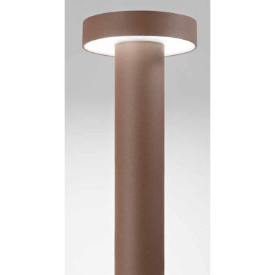 STOOL Sloupkové svítidlo, těleso hliník, povrch hnědá, dif. plast opál, LED 12W, 960lm, teplá 3000K, Ra90, 230V, IP65, tř.1, rozměry d=120mm, h=600mm, svítí dolů.