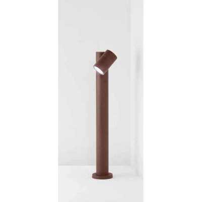 PULL Sloupkové svítidlo, nast. směr svícení, těleso hliník, povrch hnědá, dif. sklo opál, pro žárovku 1x35W, GU10, 230V, IP65, tř.1, rozměry d=100mm, h=600mm