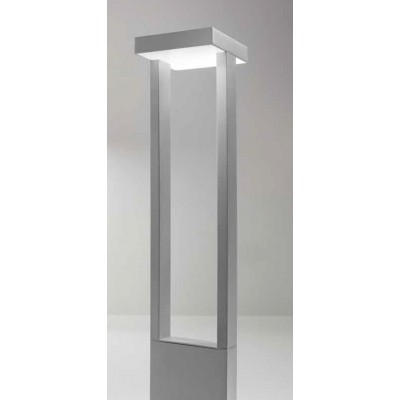 KAPP Sloupkové svítidlo, těleso hliník, povrch sv. šedá, dif. plast opál, LED 14W, 1120lm, teplá 3000K, Ra80, 230V, IP65, tř.1, rozměry 120x140mm, h=650mm, svítí dolů.