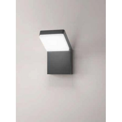 PIEGA Nástěnné venkovní svítidlo, hliník, černá antracit/bílá, dif plast opál, LED 20W, 1600lm, CCT přepín teplota teplá 3000K-neutr 4000K-denní 6000K, Ra90, 230V, IP65, tř.1, rozměry 125x210x145mm, svítí dolů.