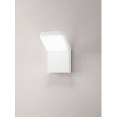 PIEGA Nástěnné venkovní svítidlo, hliník, bílá, dif plast opál, LED 20W, 1600lm, CCT přepín teplota teplá 3000K-neutr 4000K-denní 6000K, Ra90, 230V, IP65, tř.1, rozměry 125x210x145mm, svítí dolů.