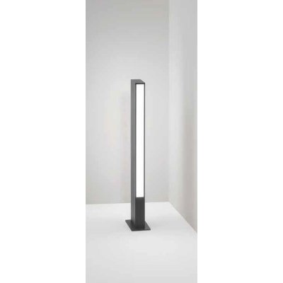 POLE Sloupkové svítidlo, těleso hliník, povrch černá antracit, dif. plast opál, LED 11W, 880lm, teplá 3000K, Ra90, 230V, IP65, tř.1, rozměry 120x80mm, h=800mm.