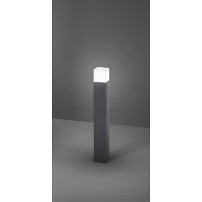 TOWER Sloupkové svítidlo, těleso hliník, povrch černá antracit, dif. plast opál, pro žárovku 1x20W, E27, 230V, IP54, tř.1, rozměry 80x80mm, h=600mm.