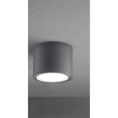 UP Stropní venkovní svítidlo, těleso hliník, povrch černá antracit, difuzor sklo opál, pro žárovku 1x18W, GX53, 230V, IP65, tř.1, rozměry d=90mm, h=72mm.