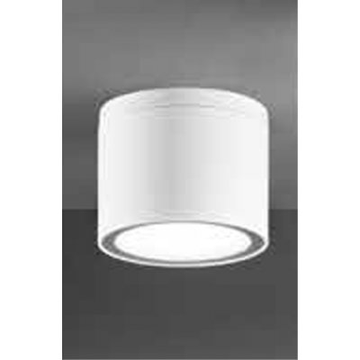 UP Stropní venkovní svítidlo, těleso hliník, povrch bílá, difuzor sklo opál, pro žárovku 1x18W, GX53, 230V, IP65, tř.1, rozměry d=90mm, h=72mm.