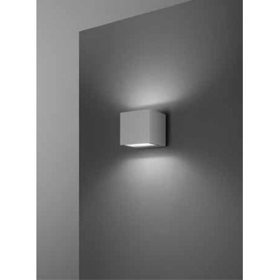 SPOT Nástěnné venkovní svítidlo, těleso hliník, povrch šedá, dif sklo, LED 10W, 850lm, teplá 3000K, Ra80, 230V, IP65, tř.1, rozměry 90x85x85mm, svítí nahoru/dolů.
