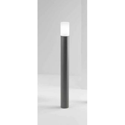 LAMPO Sloupkové svítidlo, těleso hliník, povrch černá antracit/hnědá, dif. sklo opál, pro žárovku 1x40W, E27, 230V, IP54, tř.1, rozměry dle typu.
