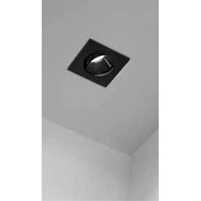 OASIS Podhledové bodové svítidlo, čtvercové, výklopné, těleso kov, povrch bílá/černá, pro žárovku 1x35W, GU10, 230V, IP20, tř.1, rozměry 90x90x30mm.