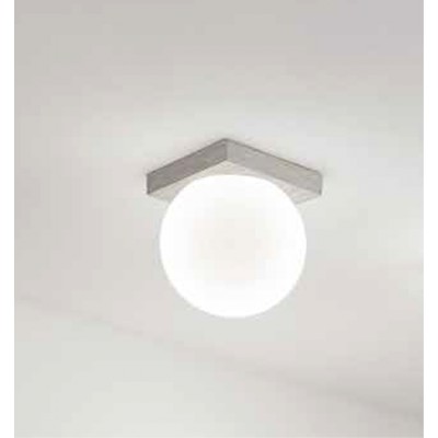 DOT Stropní svítidlo, těleso hliník, povrch šedá, difuzor sklo opál, LED 8W, 856lm, teplá 3000K, Ra90, 230V, IP40, tř.1, rozměry d=100mm.