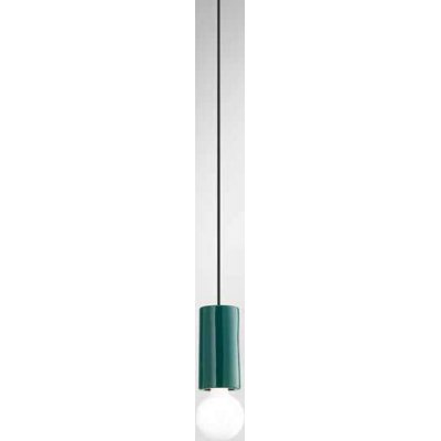 IDEA Závěsný kabel s objímkou, těleso kov a keramika, povrch bílá lesk/modrá lesk/šedá lesk/vínová lesk/zelená lesk, pro žárovku 1x60W, E27, 230V, IP20, tř.1, rozměry d=80mm, h=160mm, černý PVC závěs kabel l=3000mm, lze zkr