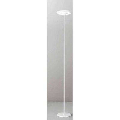 BALANCE Stojací lampa, těleso kov, povrch bílá, difuzor plast opál, LED 25W, 2376lm, teplá 3000K, dotyk stmívání, Ra80, 230V, IP20, tř.3, rozměry d=270mm, h=1800mm, svítí nahoru/dolů.