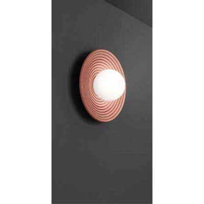 HUEVO Stropní svítidlo, těleso kov, povrch hnědá, difuzor sklo opál, pro žárovku 1x20W, E27, 230V, IP20, tř.1, rozměry d=285mm, h=152mm.