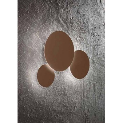 NEBULA Nástěnné nebo stropní svítidlo, těleso kov, povrch bílá/hnědá, dif plast opál, LED 15W/28W/38W, přepín CCT teplá 3000K-neutr 4000K-denní 6000K, stmív, Ra80, 230V, IP20, tř.1, rozměry dle typu.