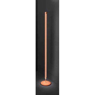 RAY Stojací lampa, těleso kov, povrch krémová lesk/oranžová lesk, difuzor plast opál, LED 25W, 2000lm, teplá 3000K, dotyk stmívání, Ra80, 230V, IP20, tř.3, rozměry d=220mm, h=1600mm.