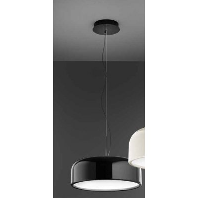 VELIA Závěsné svítidlo, kov, krémová/černá/šedá, dif. plast opál, LED 20W+10W/40W+10W, přepín. CCT teplá 2700K/3000K-neutr 4000K, Ra90, 230V, IP20, tř.1, rozměry dle typu, svítí nahoru/dolů.