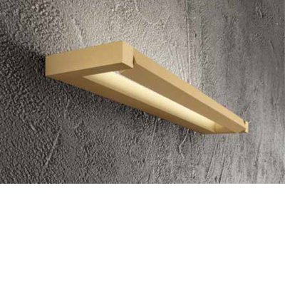 SLIM Nástěnné svítidlo, nast. směr svícení, těleso hliník, povrch zlatá, dif plast opál, LED 24W, 19200lm, přepín. CCT teplá 2700K-3000K-neutr 4000K, Ra80, 230V, IP20, rozměry 792x25x110mm.