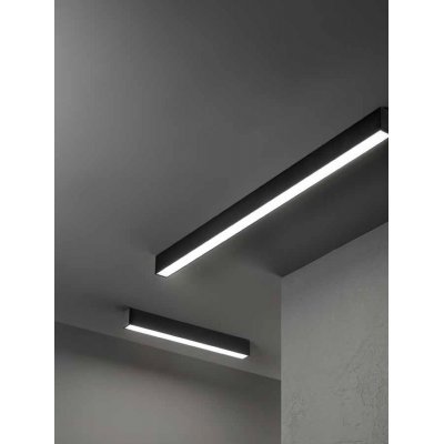 GRID Přisazené/závěsné svítidlo, materiál hliník, povrch bílá/ černá, dif plast opál, LED 20W/1520lm, 40W/3120lm, přepín CCT teplá 3000K-denní 6000K, stmív, UGR<22, Ra90, 230V, IP20, tř.1, rozměry dle typu