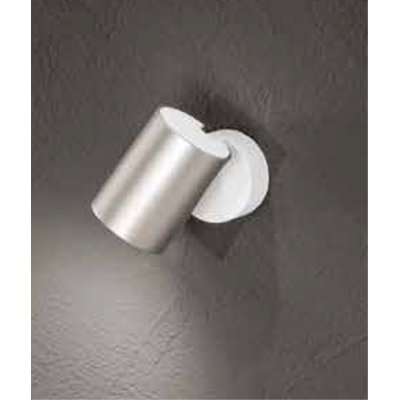 PIN Nástěnné svítidlo, kruhové, nast. směr svícení, těleso kov, povrch bílá, pro žárovku 1x35W, GU10, rozměry d=60mm, h=95mm, BEZ STÍNÍTKA.