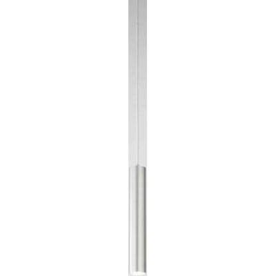 SHOT Závěsné bodové svítidlo, těleso hliník, povrch broušený, pro žárovku 1x35W, GU10, 230V, IP20, tř.1, rozměry d=55mm, h=350mm, vč závěs kabelu l=3000mm, lze zkr, základna SAMOSTANĚ