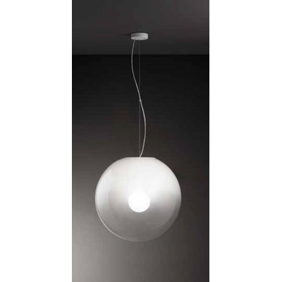 MOON Závěsné svítidlo, základna kov, povrch bílá, stínítko sklo stínovaný opál, pro žárovku 1x40W, E27, 230V, IP20, tř.1, rozměry dle typu, vč závěs lanka l=1500mm, lze zkr.