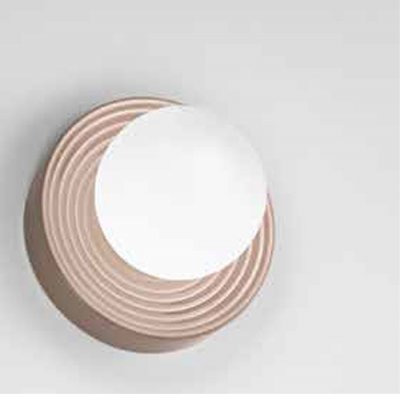 CERAMIC Stropní nebo nástěnné svítidlo, základna kov a keramika, povrch šedobéžová lesk, dif sklo opál, pro žárovku 1x28W, G9, 230V, IP20, tř.1, rozměry d=220mm, h=225mm.