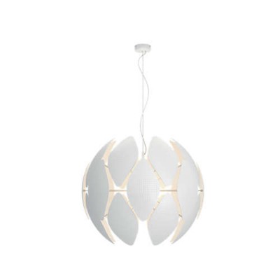 CHIFFON VÝPRODEJ Závěsné svítidlo lustr, těleso plast, povrch bílá, pro žárovku 1x60W, E27, 230V, IP20, tř.2, rozměry d=800mm, vč závěsu l=1915mm, lze zkrátit