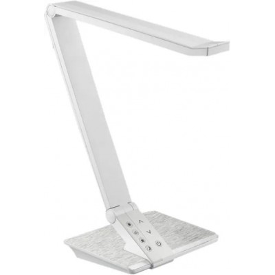 PROFF, LED 10W, CCT Stolní lampa, nastav směr svícení, těleso plast bílá, hliník kartáč., LED 10W, 490lm, přepín teplota CCT teplá 3300K, neutrální 4500K, denní 6300K, stmív, 230V, IP20, tř.3, 335x402mm.