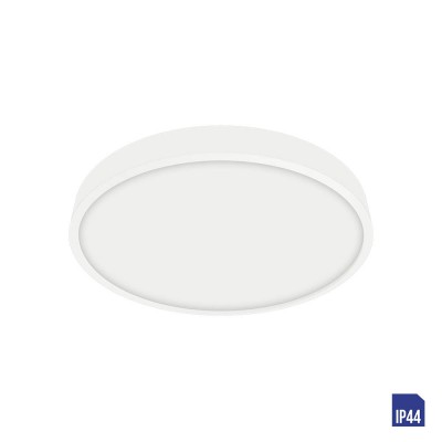 LENYS Stropní svítidlo, těleso hliník, povrch bílá, difuzor plast opál, LED 6W, 600/420lm, neutrální 4000K Ra80, 230V, do koupelny IP44, tř.1, rozměry d=90mm, h=24mm